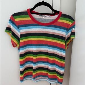 Pam & Gela Colorful Striped Tee